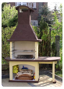 grill betonowy kominek darkom