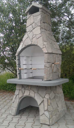 grill betonowy kominek darkom